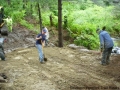 Sat Aug 29 - filling over the culverts