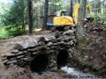 Sun Aug 30 - Cleaning up the old bridge.